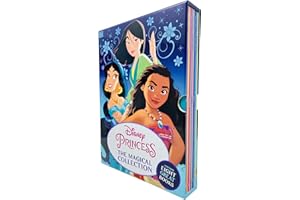 Disney Princess The Magical Collection 8 Books Box Set (Moana, Mulan, Pocahontas, Tiana, Ariel, Belle, Cinderella & Jasmine)