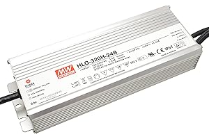 MeanWell HLG-320H-24B Bloc d'alimentation pour pilote LED à intensité variable 320 W 24 V/DC 13,33 A