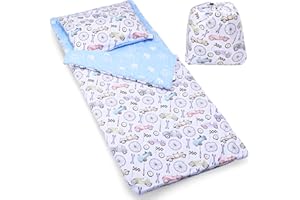 PinkZebra Deckenschlafsack 140 x 75 cm + Kissenbezug 60 x 40 cm, Kinderschlafsack mit Baumwoll-Bezug + Kissenbezug, Öko-Tex, Baumwollschlafsack für Jungs, Autos Oldtimer