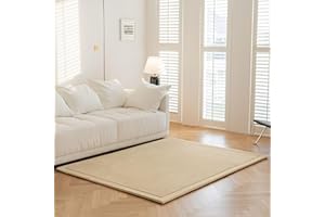 IOTXY Koralle Samt Teppich für Kinder - Samtmatte, krabbelteppich Baby, Krabbeldecke für kinderzimmer und Wohnzimmer, Beige, 150 x 200 cm