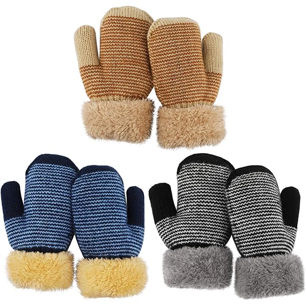 Warme Baby Peuter Winter Wanten voor Jongens en Meisjes - 2 Paar, Geen