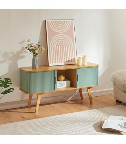 en.casa] Bureau Tysvær rechthoekig met kast en schuifdeur 105x48x75 cm
