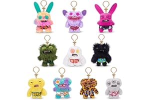 Fuggler Breloczki serii 4 od ZURU, 12,7 cm Funny Ugly Monster, pluszowe, kolekcjonerskie, zabawka (3 sztuki, losowy asortyment)