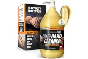 TRIAX Scrubinator - Heavy Duty Hand Cleaner with Grit - Mechanics Hand Scrub & Industrial Soap - Removes Grease Oil Paint Adhesives - For Garages Workshops Construction & Kitchen Use - 3.78 L/4 kg