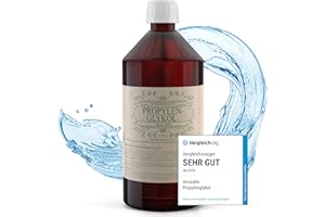 Viroxidin Propylenglykol 1l 99,9% in reinster Pharmaqualität hergestellt in Deutschland - Hochreines PG Propylenglykol E1520 flüssig - Ph. Eur/USP - 100% rein & ohne Zusatzstoffe