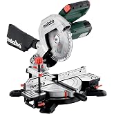 metabo KS 216 M Miter Saw, Telescopic Miter for Wood | Circular saw 1100W with 216mm blade, portable and lightweight for prec