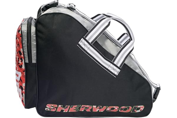Sherwood - Skateboard Code Series I Schlittschuhtasche mit Henkeln I Eishockey-Bag mit Reisverschluss & Praktischen Fächern I INKL. Verstellbarem Trageriemen