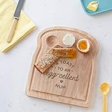 A Toast to an Egg-cellent Mum Breakfast Egg Board - Mum Birthday Gifts from Son Kids Daughter Baby - Unique Mothers Day Prese