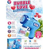 MayToys Otomatik Baloncuk Makinesi Pilli K&ouml;p&uuml;k Tabancası Sızdırmaz Tasarım Bubble Gun Mavi