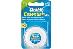 ORAL-B Procter & Gamble Oral B Essential Lot de 12 paquets de fil dentaire ciré Menthe 50 m