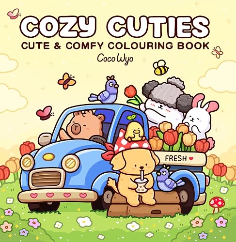 #2 — Cozy Cuties: A Cute and Comfy Colouring Book (Coco Wyo)