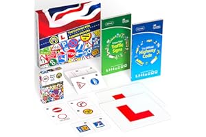 THEORY TEST AUTHORITY Driving Theory Test Kit : The Highway Code 2024 UK + Know Your Traffic Signs 2024 UK + 132 Road Signs Flash Cards + 2 Magnetic L Plates. 16th, 17th, 18th Birthday Gifts for Teenage Girls & Boys