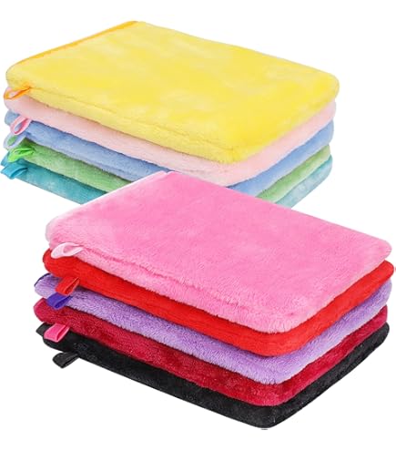 8x Flauschige Mikrofaser-Waschlappen 30x30 Cm – In 3 Farben, Super Saugstark