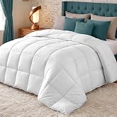 Utopia Bedding Warm Duvet for 180 cm Beds, 240 x 260 cm, White | 370 g/m&sup2; Premium Fluffy Filling That Provides Warmth, Cozy F