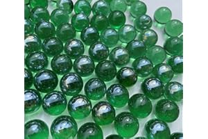 FAIRY TAIL & GLITZER FEE Glaskugeln Durchsichtig Grün 16mm 500g Murmeln Murmel Dekokugeln Glas Kugel