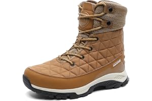 NORTIV 8 Damskie buty zimowe z ciepłą podszewką, buty zimowe, z krótką cholewką, buty trekkingowe, buty trekkingowe