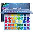 Beauty Glazed Rainbow Eyeshadow Palette - Professional 39 Color Makeup Matte Metallic Shimmer Eye Shadow Palettes - Ultra Pigmented Powder Bright Vibrant Colors Shades Cosmetics Set for Halloween