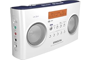 Sangean DPR 26 BT Radio/Radio-réveil MP3, Blanc