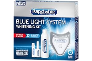 RAPIDWHITE Rapid White Blanchiment des Dents Kit Lumière Bleu, Blanc, 1 Unité