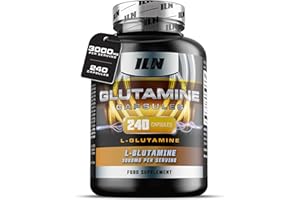 IRON LABS NUTRITION ILN - L Glutamine Capsules - 3000mg per Serving - 240 Vegetarian Capsules - L-Glutamine Nutritional Supplements (40 Servings)