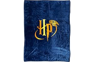 ONOMATO! Decke Harry Potter Kuscheldecke Fleece Tagesdecke Kinder Quidditch 120 x 160 cm