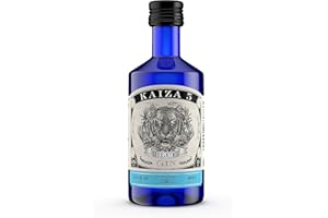 ‎KAIZA KAIZA 5 BLUE GIN – 0,05 l - 43% | Gin aus Südafrika/Kapstadt | Blumig, beerig, frisch | Holunder, Blaubeere und Drachenfrucht | Blumig, beerig, frisch