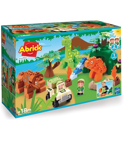 Jouets Ecoiffier - 2980 - Caserne des Pompiers - Abrick - Jeu de Construction pour Enfants - Dès 18 Mois - Fabriqué en France