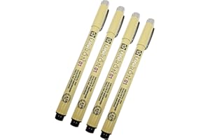 SAKURA Pigma - Micron, confezione da 4, colore: Nero