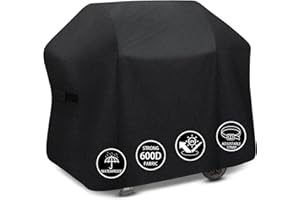 Tunansx Pokrowiec do grilla Weber 132 cm, pokrowiec na grilla do Weber Spirit serii 300 E310, E315, E330 i Spirit ii E310, wytrzymała wodoodporna tkanina Oxford 600D, 132 cm x 66 cm x 109 cm