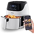 UFESA AF5100 White Phantom Friggitrice ad Aria Bianca, Air Fryer WIFI, Ricettario e Controllo via APP o con Schermo Tattile, 