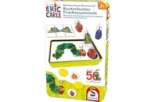 Schmidt Spiele- Very Hungry Caterpillar Kleine Raupe Nimmersatt Jeu de Voyage la Petite Chenille Saisira-Collection de Fruits Colorés, 51237