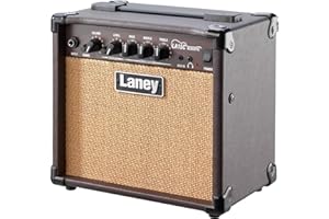 Laney LA15C Acoustic Guitar Amp– 15W Combo Amplifier with Chorus Effect, Shape Switch, AUX Input, Headphone Out & 3-Band EQ – Compact for Electro-Acoustic Guitars & Home Practice - Brown
