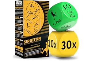Fußball-Trainingswürfel (2 Stück) - Spaß & tragbare Fußball-Fähigkeiten Trainer Geschenke für Jungen und Mädchen, Jugendliche & Erwachsene, Fußballtraining, großes Geschenk für Fußball-Liebhaber
