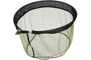 NGT FNH-NET-MATCH-DLX Deluxe Match Pan Landing Net Carp Fishing Green Soft Mesh 50 X 40 X 25cm - Green, 50 x 40 x 25cm