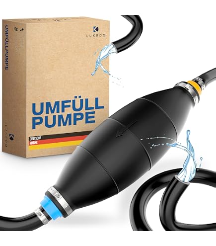 Pompe De Transfert Diesel/eau 12V 60W KATSU - Débit 33 L/min, Diamètre 51 Mm - Pour Bateau, Camion, Tracteur, Usage Extérieur