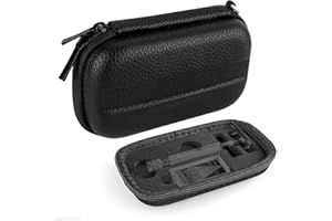 Linkidea Estuche rígido de Viaje Compatible con Vikings, Merkur, Shaving Revolution Afeitadoras de Seguridad de Doble Hoja, afeitadora de Seguridad y Organizador de Accesorios de Afeitado