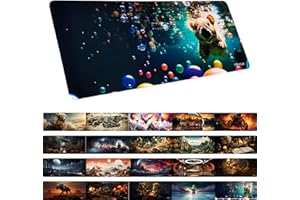 TRAVLN 70x30 cm Desk Mat| Premium Desk Pad Large | 3mm Thick Large Mouse Mat Mouse Pad | Desk Pad Protector for Office and Home | Laptop Desk Writing Pad Blotter Pad (Aqua Quokka)