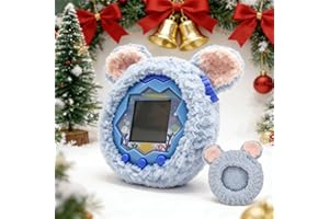 xcivi Handmade Protective Case for Tamagotchi Paradise, Cover for Tamagotchi Paradise Interactive Virtual Pet, Hand-Knitted Yarn Protective Cover (Blue)