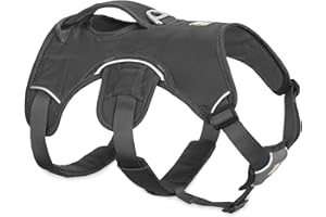 Ruffwear Mehrzweck-Hundegeschirr, Raues Gelände, Arbeitshunde, Miniatur Hunderassen, Größenverstellbar, Größe: XXS, Grau, Web Master Geschirr
