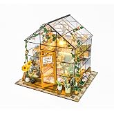 Minyat&uuml;r Sera Maket Seti, LED Aydınlatmalı, DIY Maket Seti, Kendin Yap