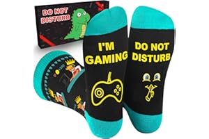 BSHANO Regali Novità Uomo Donna Calzini divertenti, Calzini Gamer Riempimento calze per ragazzi adolescenti Calza di Natale Regali di Natale per uomini Bambini Ragazzi Figlio Amico Papà