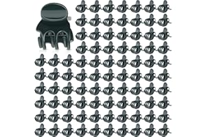 NAMALU 120 Stück Orchideen Clips Kunststoff Pflanzen Clips Dunkelgrüne Mini Orchideen Stütz Klammern Garten Blumen Ranken Klammer zum Stützen und Halter von Pflanz 0,7 x 0,6 x 0,6 Zoll
