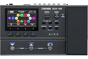 GX-10 BOSS | Processeur d'effets compact pour guitare & basse | Le générateur de sons du GX-100 | Ecran tactile couleur | 32 types d'ampli & 170 effets BOSS