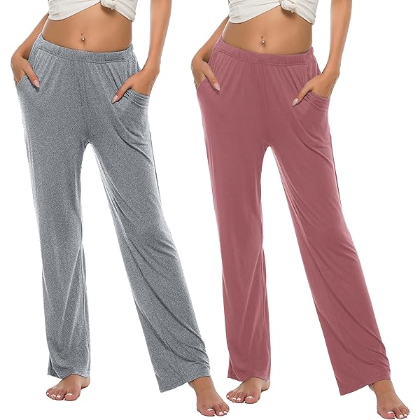 Pantaloni Pigiama Donna In Cotone - Comodi, Con Coulisse, Per Casa E Yoga - Foto 8