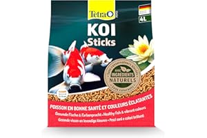 Tetra Pond Koï - Aliment Complet Premium pour Carpes Koï de Bassin – Activateur Naturel de Couleurs - Enrichi en Oligo-éléments, Vitamines essentiels, Caroténoïdes – Hautement digestible - 4 L