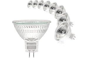 ‎JAENMSA Jaenmsa MR16 Halogen Leuchtmittel, Halogen 12V 20W, GU5.3 Halogenstrahler 2700K Warmweiß, MR16 Halogenlampen Dimmbar, Halogen Reflektor Glühbirne Glühlampen Bi-Pin, Deckenglühbirnen 280LM 8er Pack