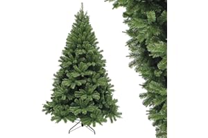 AURSTORE BASA AURSTOR BASA Sapin de Noêl Artificiel PVC 120cm,Arbre de Noel de qualité supérieure Pieds de Sapin de Noël en Métal