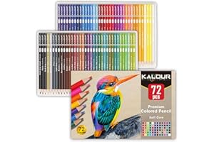 KALOUR 72 Count Colored Pencils for Adult Coloring Books,... - 49 ريال