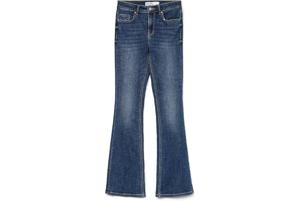 VERO MODA dam Jeans Vmflash Mr Flared Jeans Li3110 Ga Noos