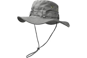 UltraKey Boonie Hat, Outdoor Wide Brim Sun Protect Hat, Double Layer Classic US Combat Army Style Bush Jungle Sun Cap for Fishing Hunting Camping